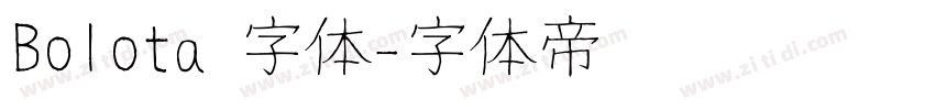 Bolota 字体字体转换